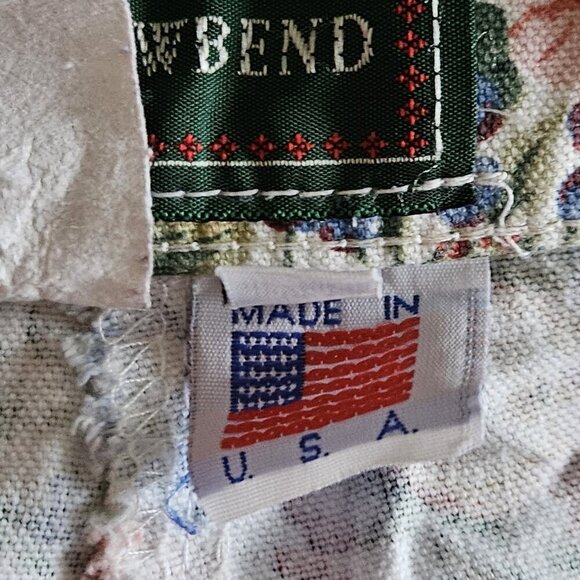 Willowbend Shorts Womens 12 Floral Cotton Twill Pockets Retro Boho USA Made Vtg - Picture 11 of 15